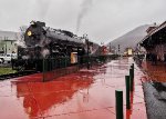 RDG 2102 reflected in the platform at Tamaqua